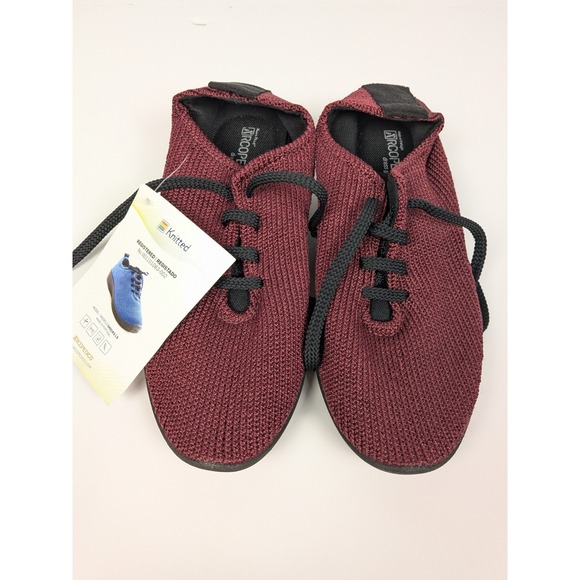 Arcopedico Shoes - NEW Arcopedico Knitted Women's Ls Bordeaux Red Size 38(EU) 7.5 US